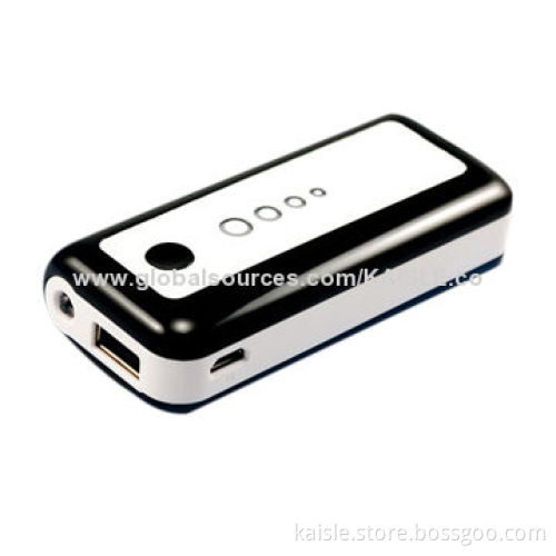 Power Bank with 4400mAh Capacity, 5V at 1A Input